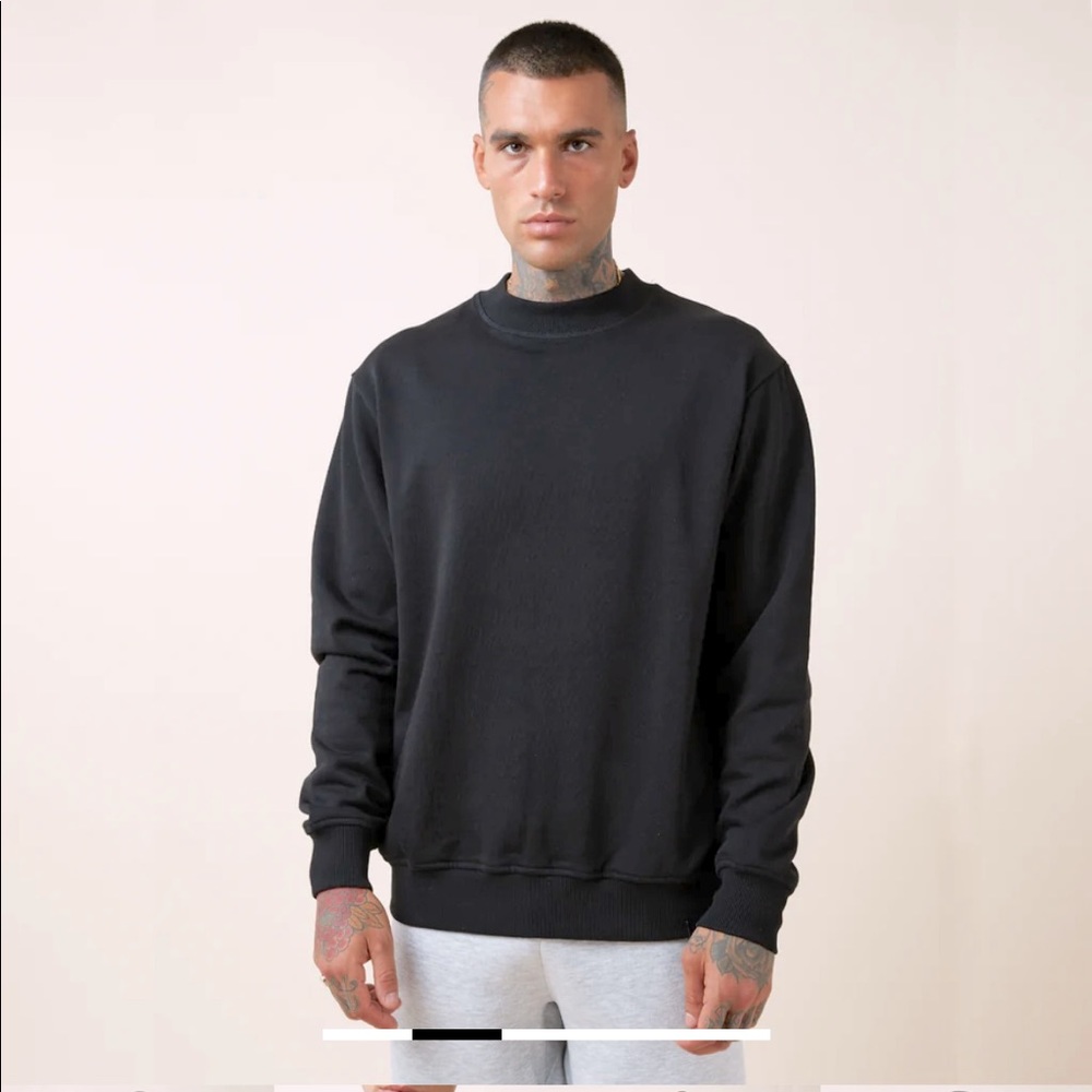 heavyweight sweatshirt pullover black Faded brand